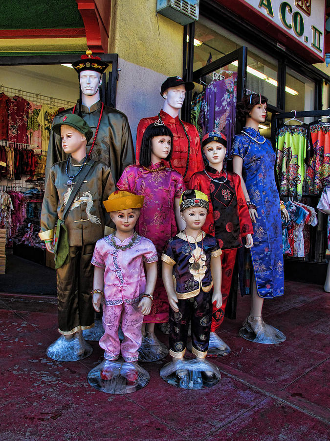 Mannequins Los Angeles Chinatown Photograph by Helaine Cummins