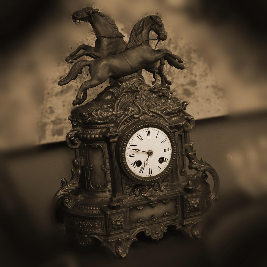 Mantel Clock Photograph by Mike McGlothlen