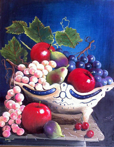 Manzanas Rojas Painting by Juan Cruz - Fine Art America