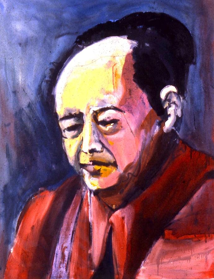 Portrait Painting - Mao by Les Leffingwell