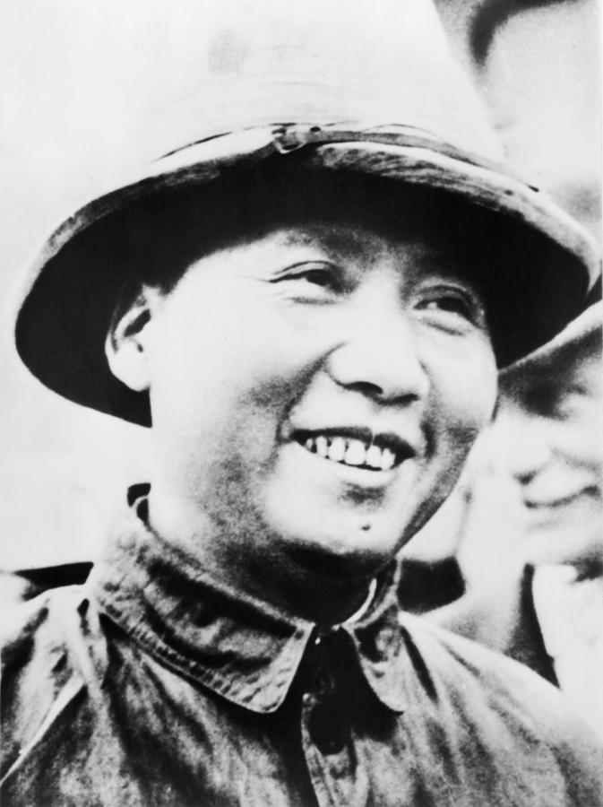 Portrait Photograph - Mao Zedong, Leader Of Communist Faction by Everett
