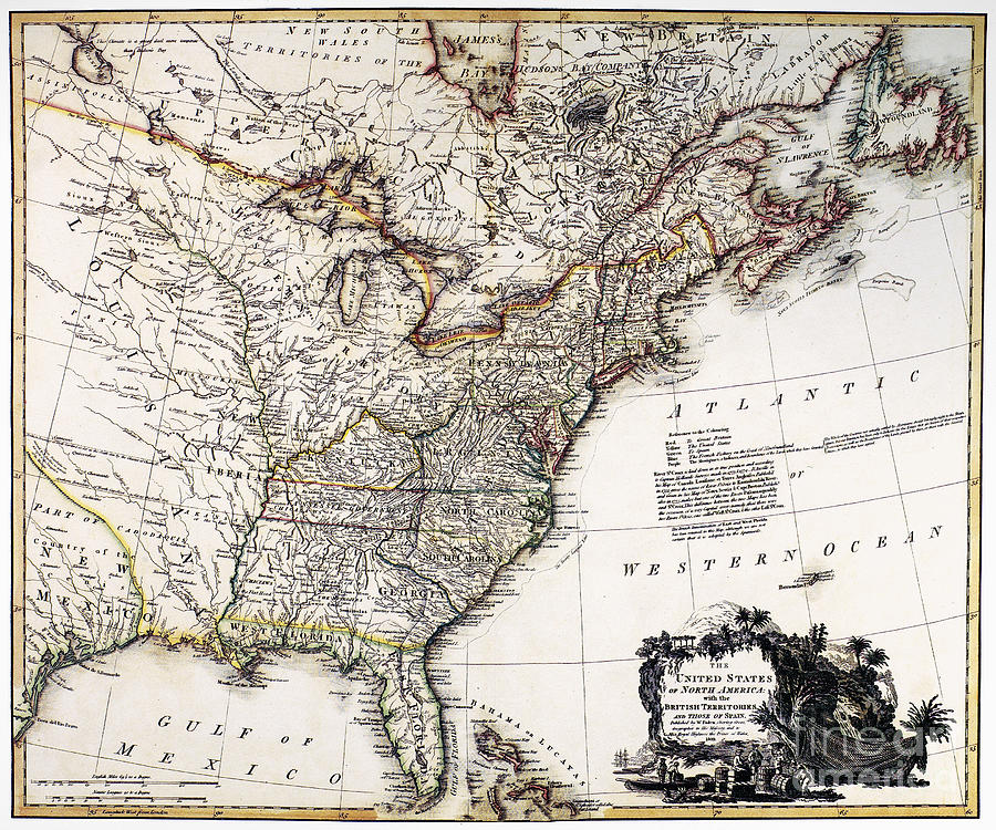 Map Of America, 1809 Photograph by Granger
