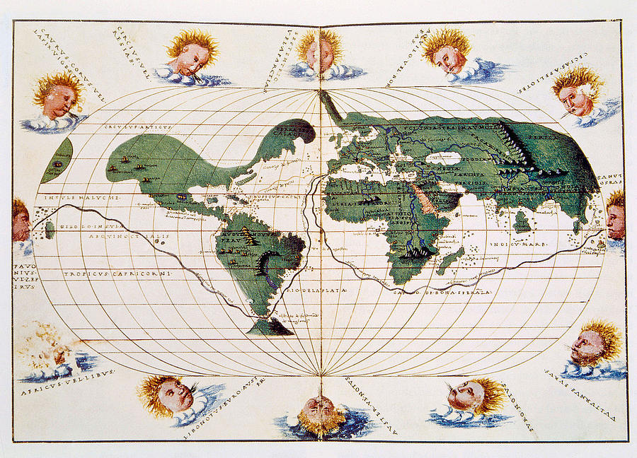 Map Of Ferdinand Magellans 1519 1521 Everett 