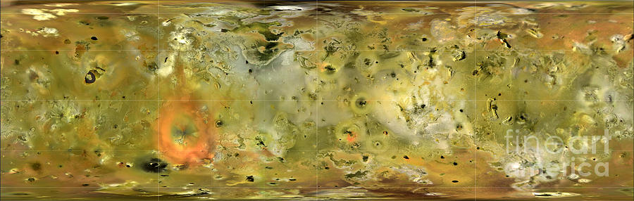 Map Of Jupiters Moon Lo Photograph by Stocktrek Images