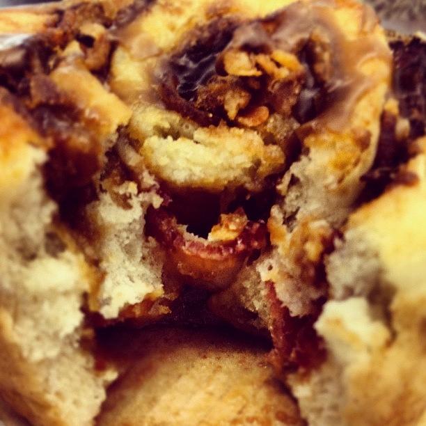 Bacon Photograph - #maple #bacon Cinnamon Roll From by Ronin P