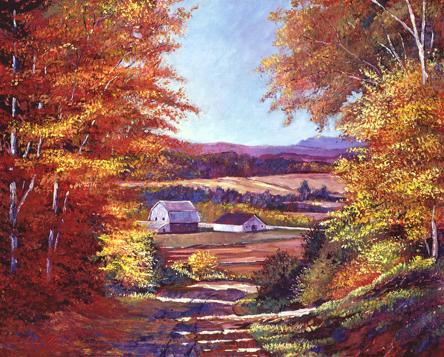 Mapletree Farms Painting by David Lloyd Glover