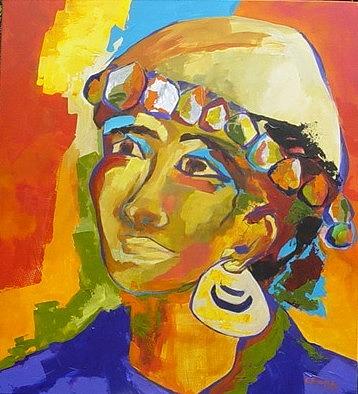 Mapuche woman Painting by Claudia Penrroz - Pixels