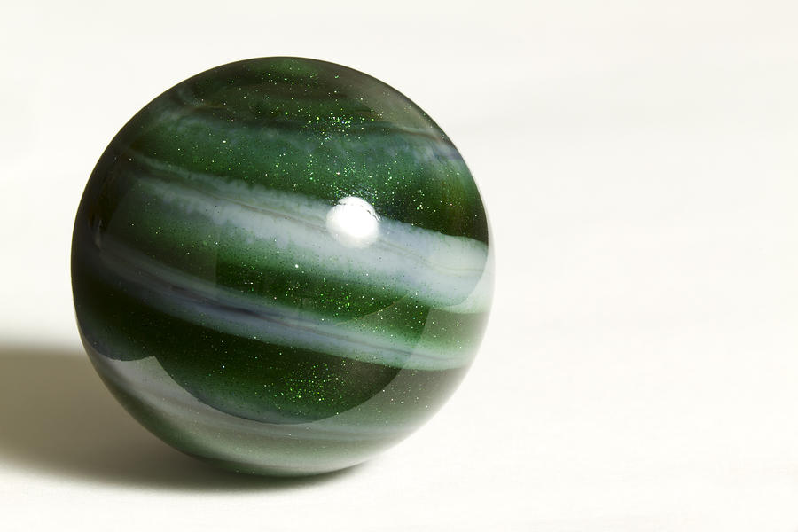 Toy Photograph - Marble Green Onion Skin 2 by John Brueske