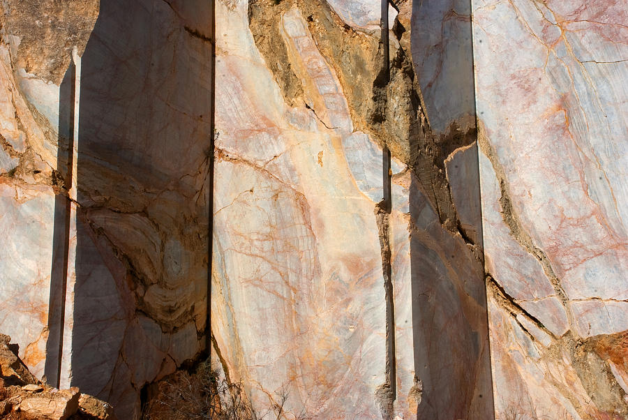 Marble landscape Photograph by Perry Van Munster