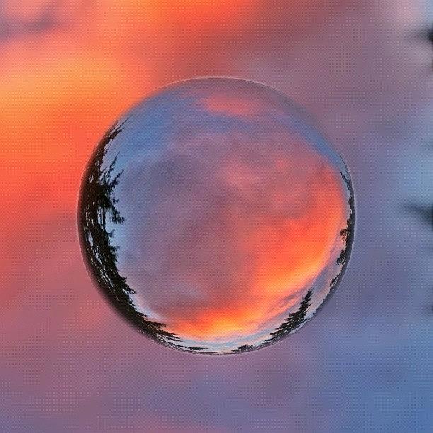 Sunset Photograph - Sunset in a Marble by Anna Porter