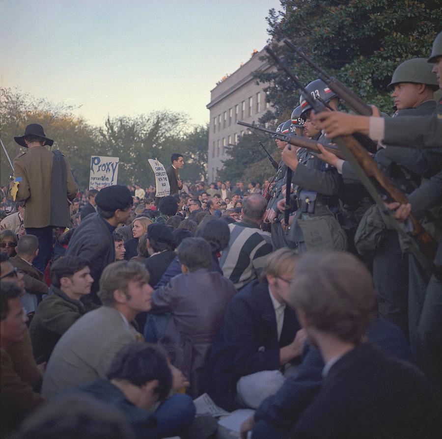Sign Photograph - March On The Pentagon. Military Police by Everett
