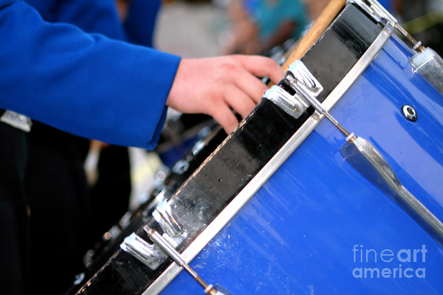 Marching Band Bass Drum Photograph by Susan Stevenson