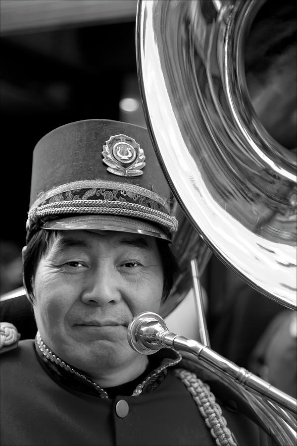 Marching Band Musician Lunar New Year Nyc Chinatown 2012 Photograph