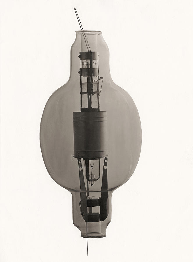 Vacuum Tube Photograph - Marconi Radio Valve by Humanities & Social Sciences Librarynew York Public Library