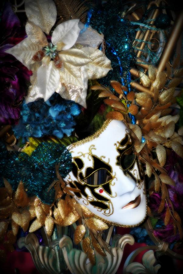 Mardi Gras Mask of Me Photograph by Amanda Eberly