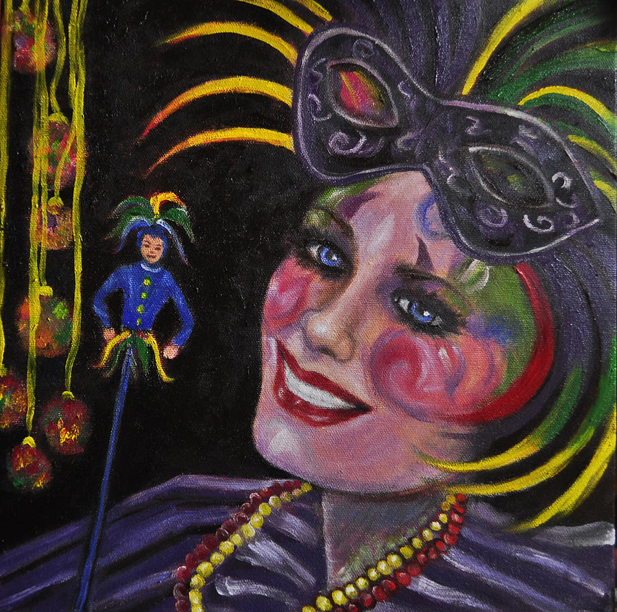 mardi gras paintings easy