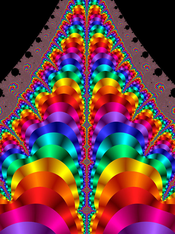 Rainbow Digital Art - Mardi Gras by Pam Blackstone