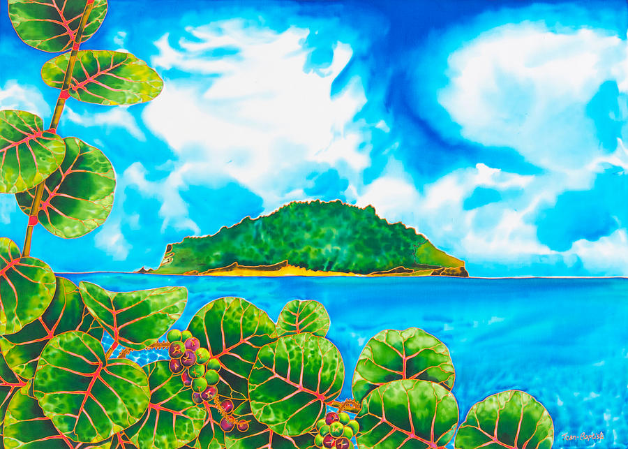 Abstract Painting - Maria Island - Saint Lucia by Daniel Jean-Baptiste