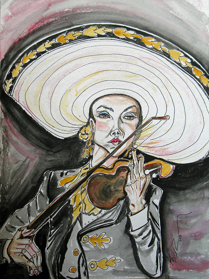 Mariachi Queen Painting by Kelly Smith