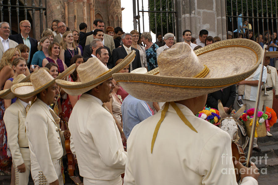 MARIACHI WEDDING San Miguel de Allende Mexico Photograph by John  Mitchell