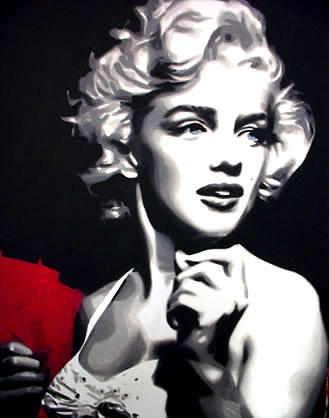 Toro Painting - Marilyn Blue Eyes by Marco Toro Toro Painting - Marilyn Blue Eyes by Marco Toro