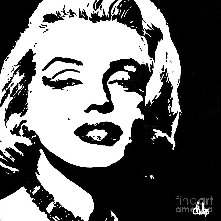Marilyn Painting by Christine Paint it Black - Fine Art America