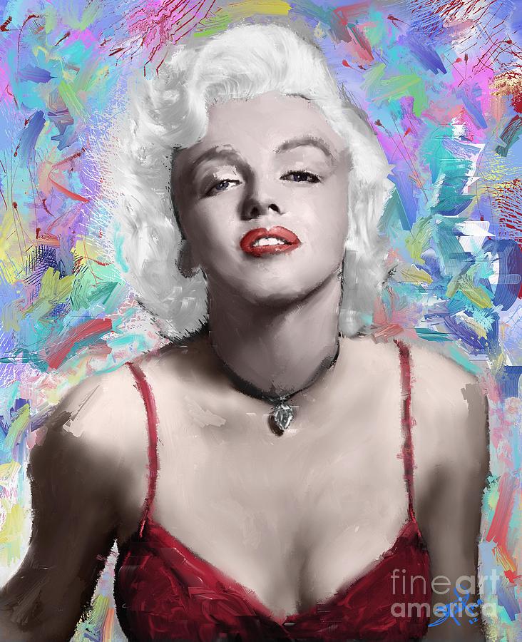 Portrait Painting - Marilyn Monroe  by Donald Pavlica