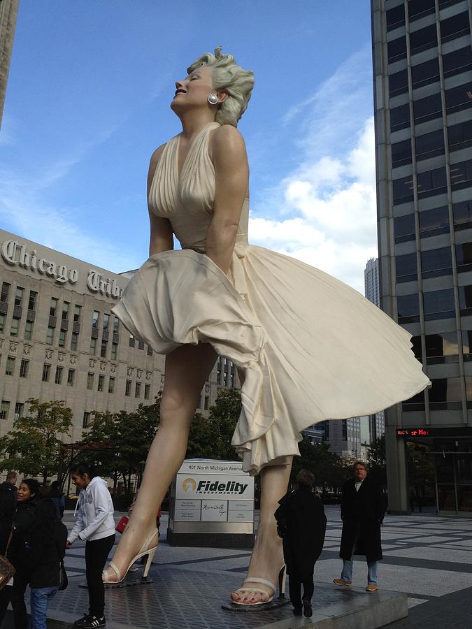 Marilyn on Michigan Avenue Photograph by Bob Dashman - Fine Art America