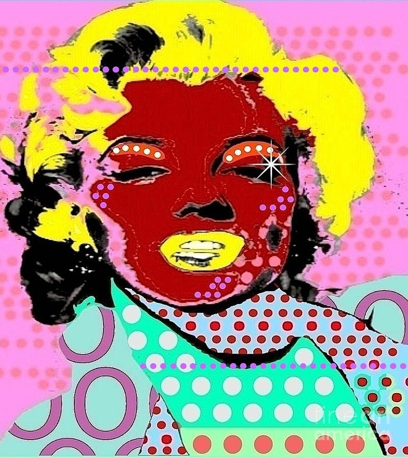 Marilyn Digital Art by Ricky Sencion