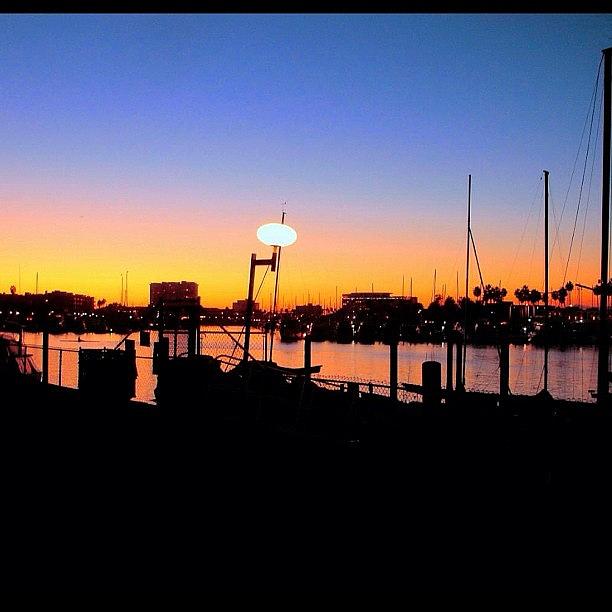 Sunset Photograph - Marina Del Rey by Leon McMahon