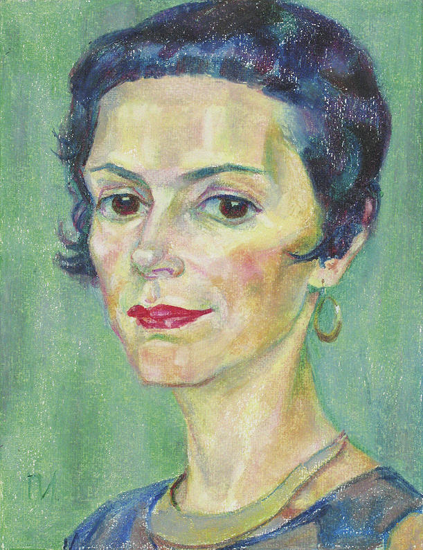 Portrait Painting - Marina Orlova by Leonid Petrushin