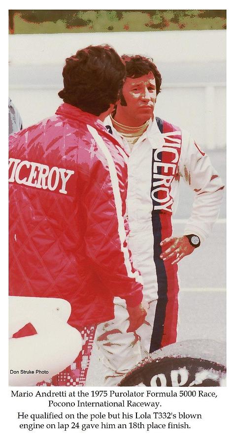 Mario Andretti Is Less Than Pleased Photograph by Don Struke