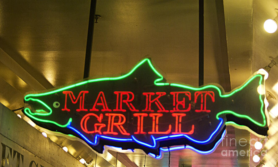 Market Grill Seattle Photograph by Jim And Emily Bush