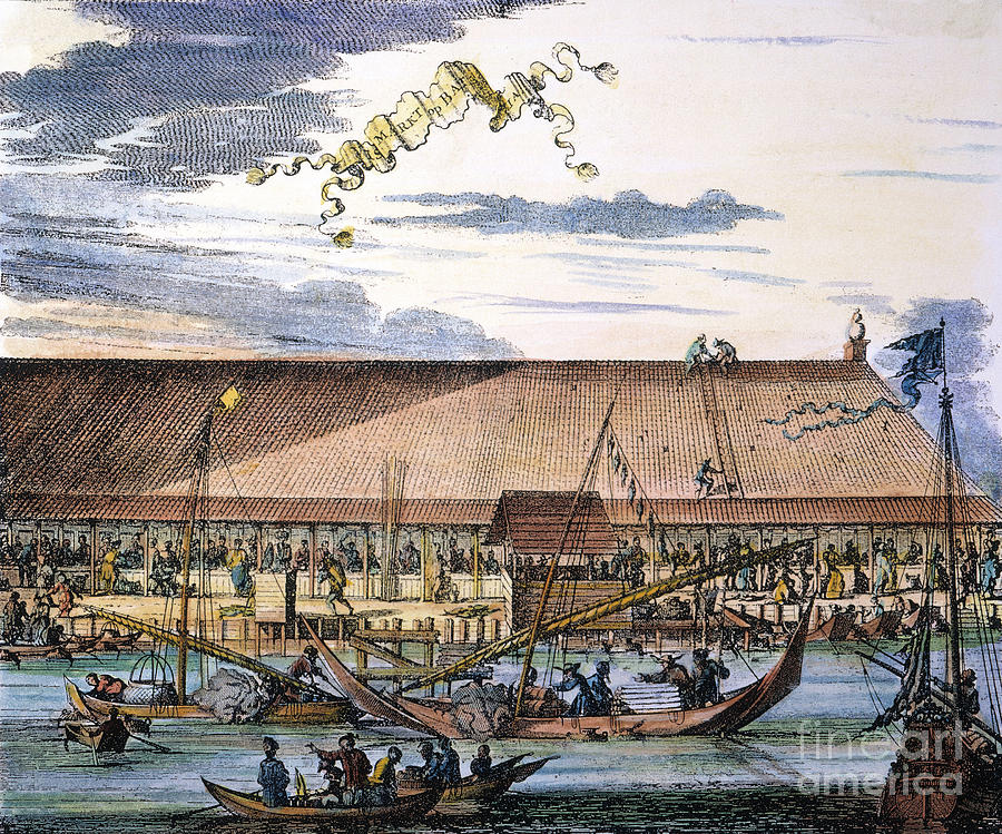 Market In Batavia, 1682 Photograph by Granger