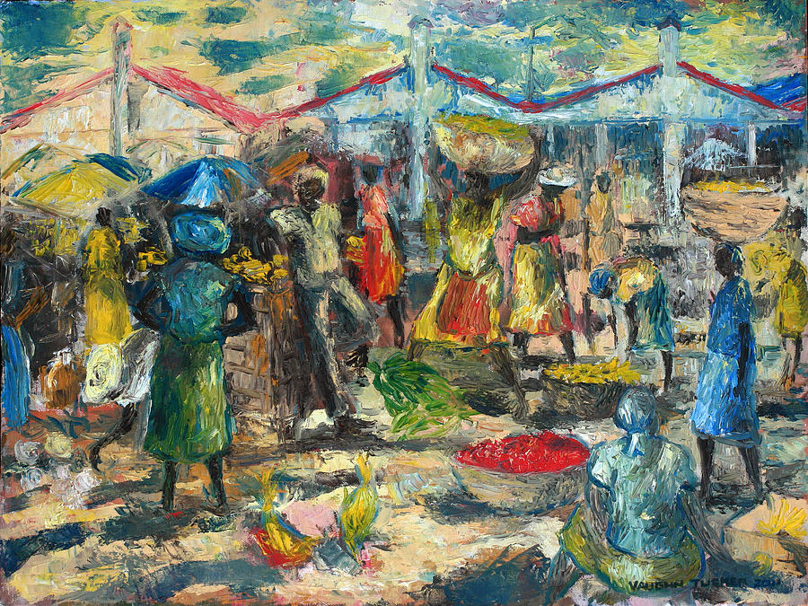 Market Painting by Vaughn Tucker - Fine Art America