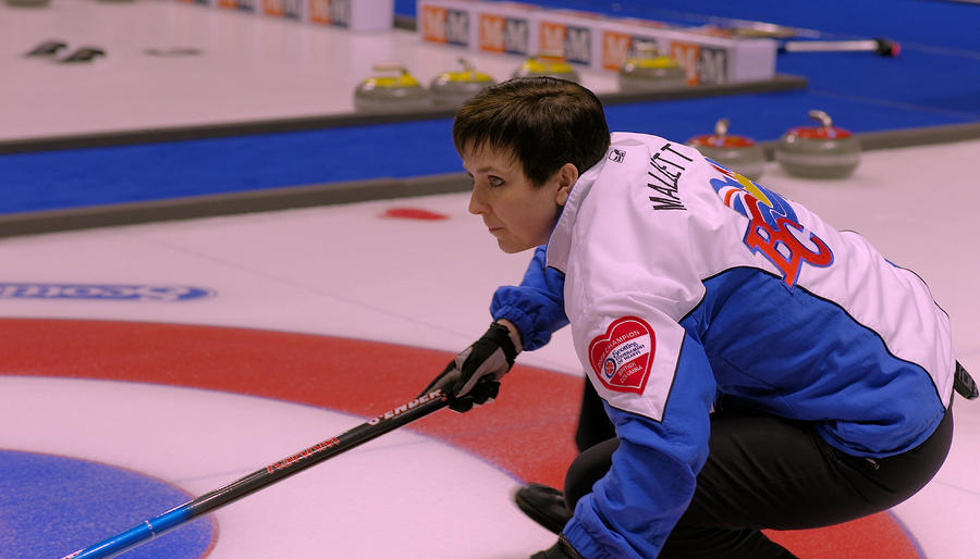 Sports Photograph - Marla Mallett at the 2009 Scotties by Lawrence Christopher