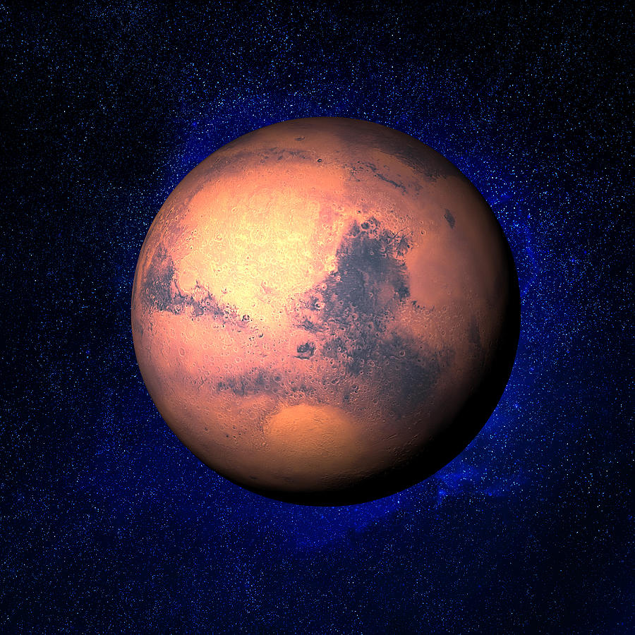 Mars & Stars Digital Art by Ian McKinnell