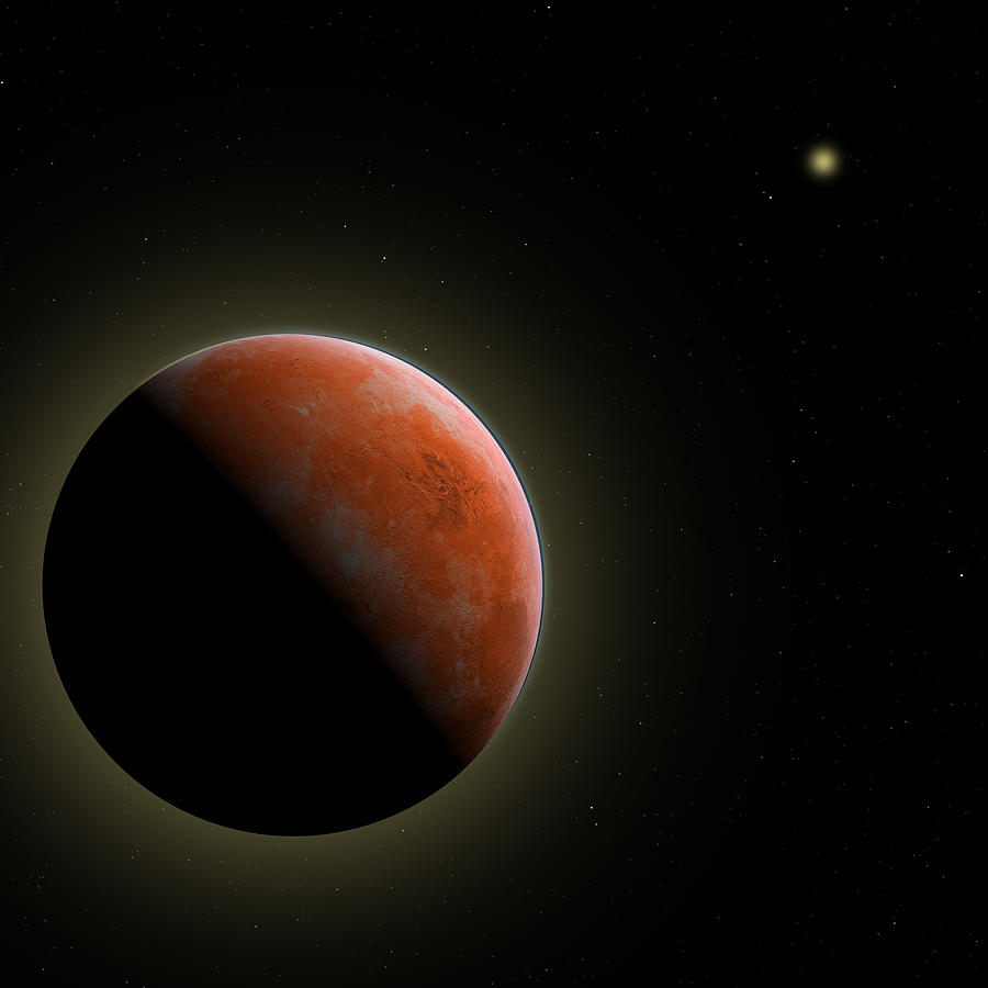 Mars - the Red Planet Digital Art by Gordon Engebretson