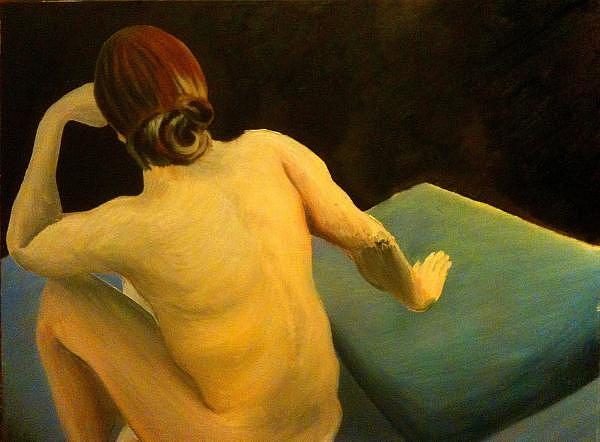 Nude Painting - Mars Awaits Venus by Ronald Lee