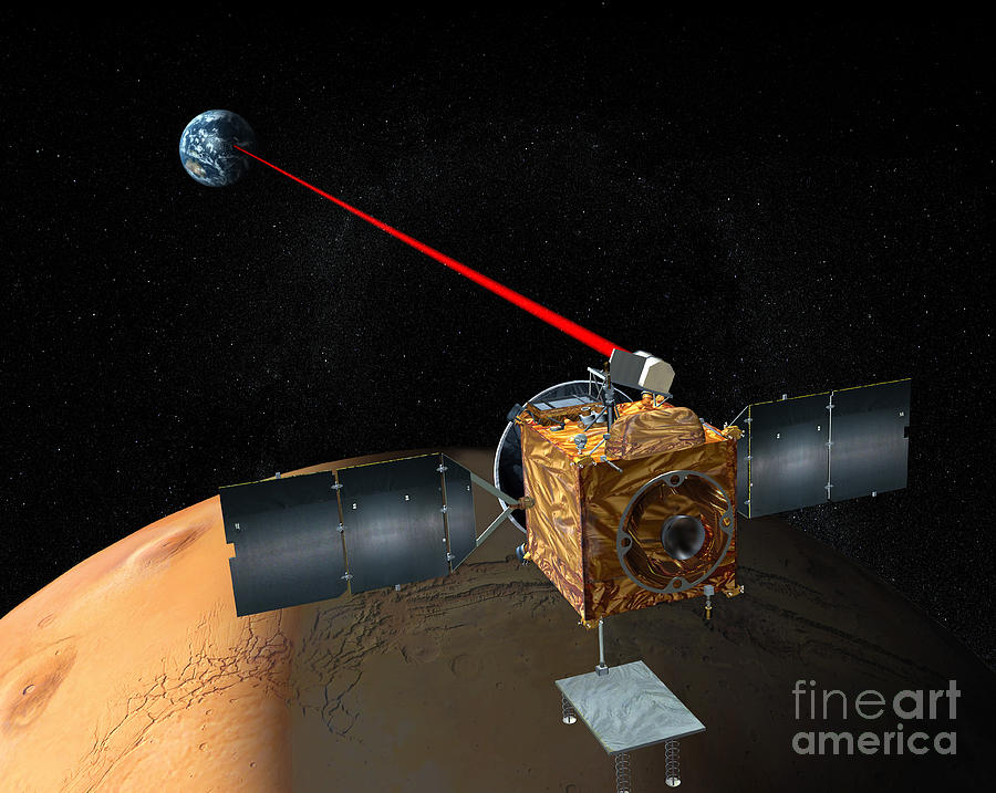 Mars Telecommunications Orbiter Digital Art by Stocktrek Images