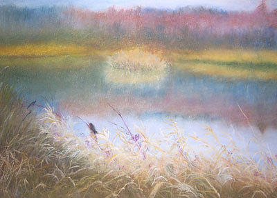 Bird Pastel - Marsh Birds by Jackie Bush-Turner
