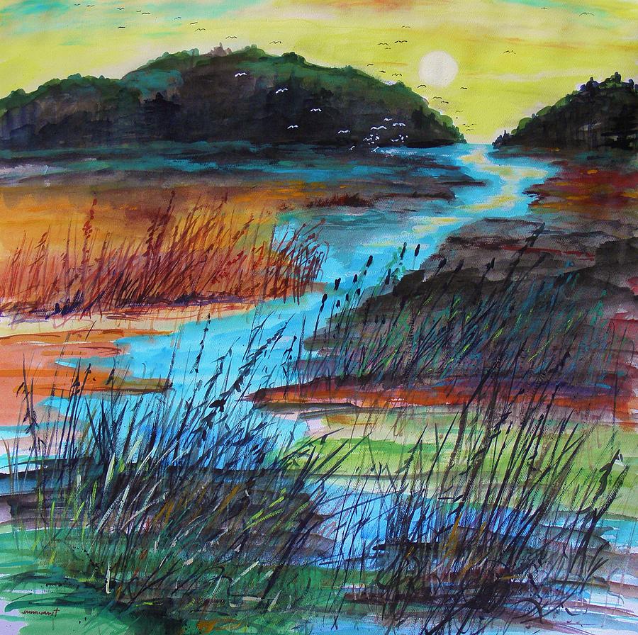 Marsh Daybreak Painting by John Williams