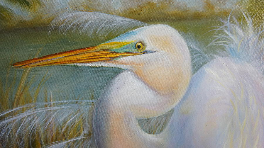 Marsh Master Painting by Marlyn Boyd
