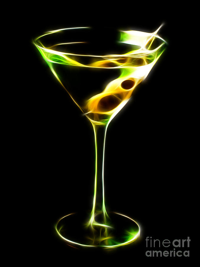 Martini Photograph - Martini Electrified by Wingsdomain Art and Photography