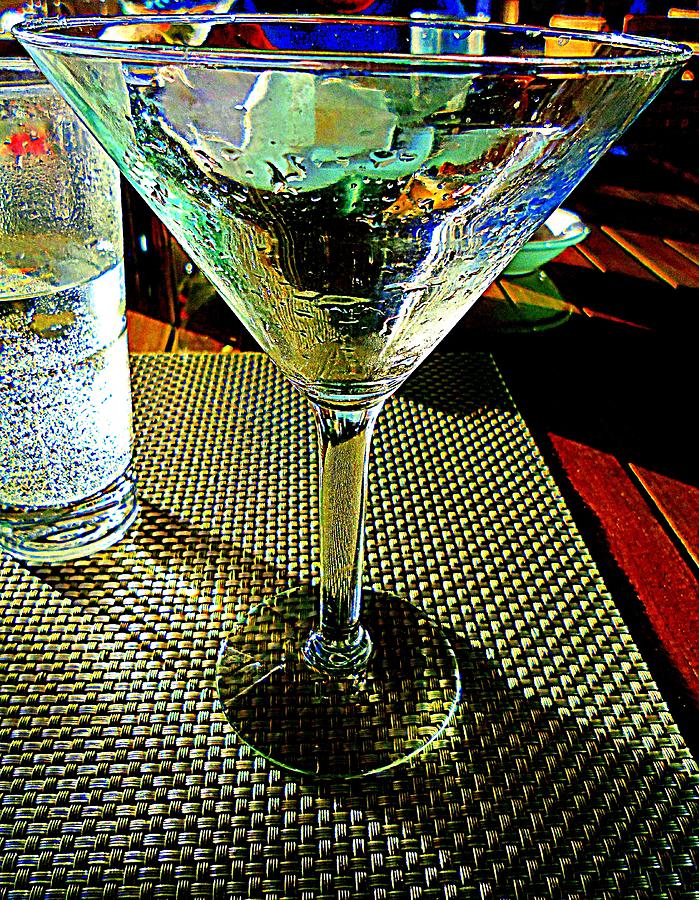 Martini Empty Photograph by Randall Weidner