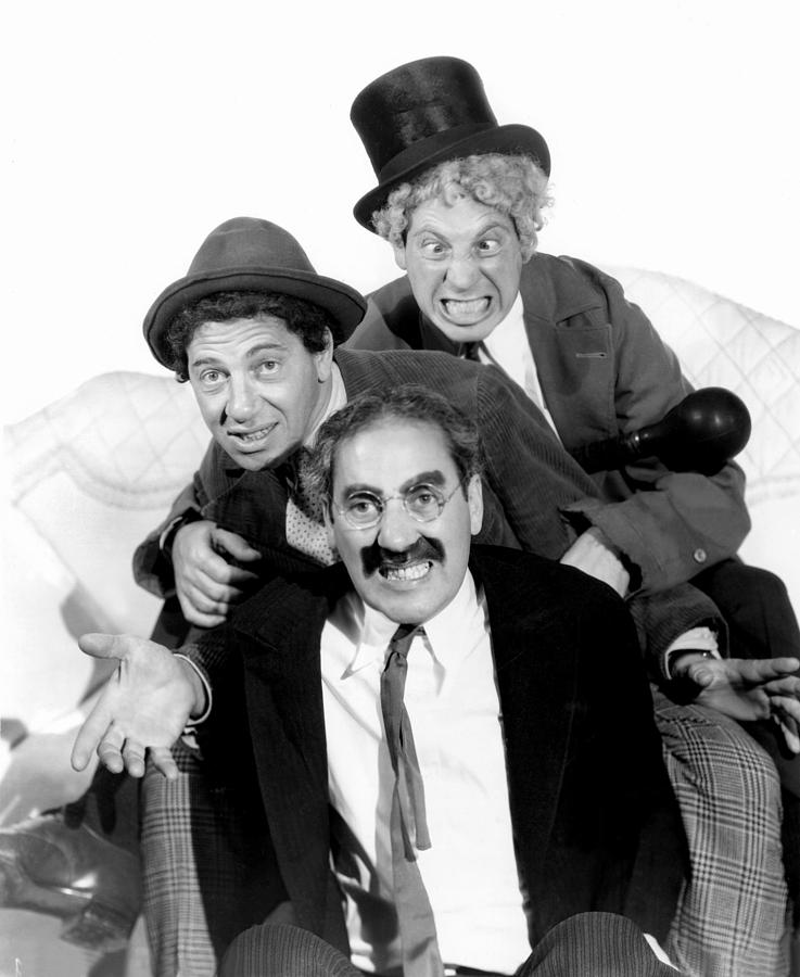 Marx Brothers - Groucho Marx, Chico Photograph by Everett