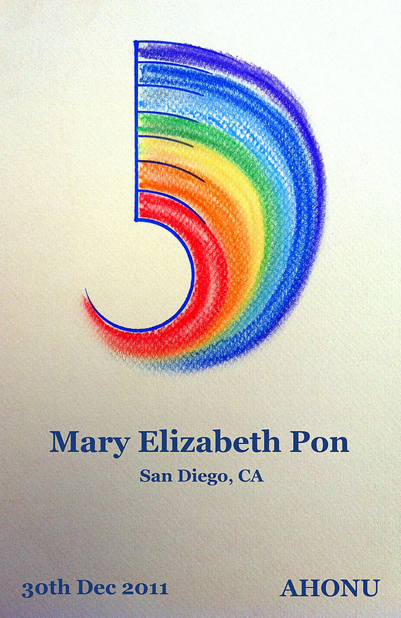 Mary Elizabeth Pon Painting by AHONU Aingeal Rose