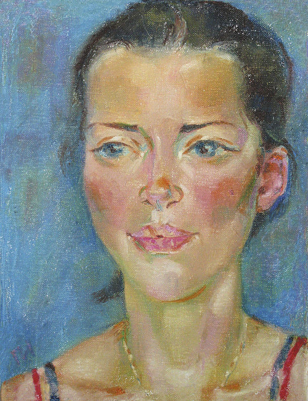 Portrait Painting - Mary Ruth by Leonid Petrushin