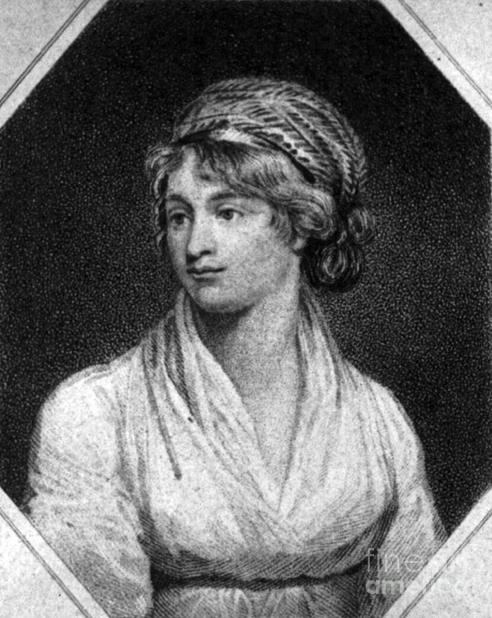 Portrait Photograph - Mary Wollstonecraft by Photo Researchers