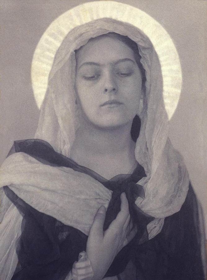 Mary, Woman Posed As Virgin Mary by Everett